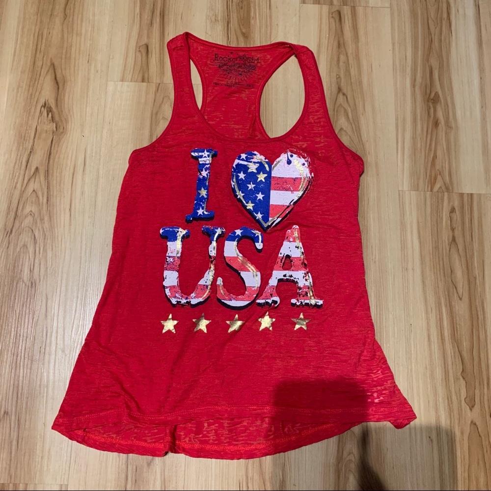 I ❤️ USA Razorback Tank - Picture 1 of 5